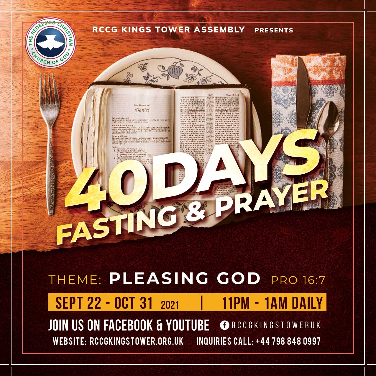 40 Days Fasting and Prayer